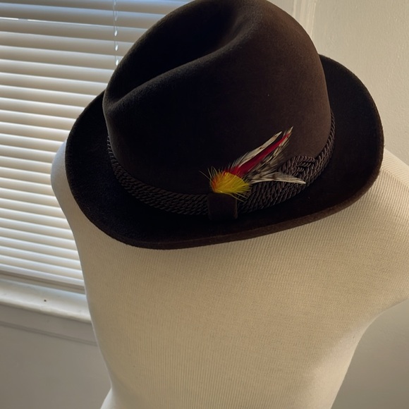 Genuine Velour hat by Selentino Maple size 7 3/8 (59) - Picture 2 of 10